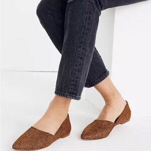 Madewell Lizbeth Flats Dotted Calf Hair Pointy Flats